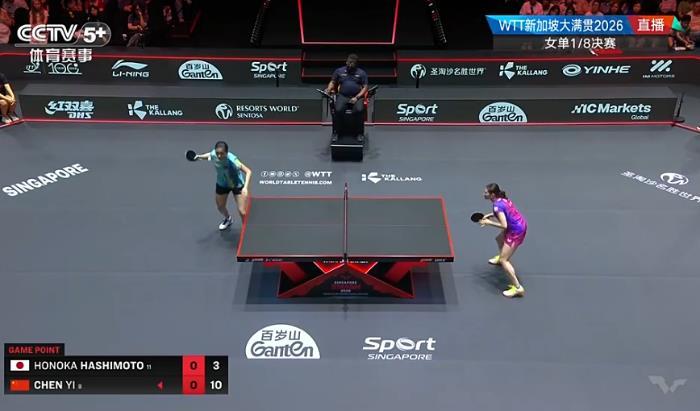 陈熠直落三局力克桥本帆乃香 晋级八强迎战陈幸